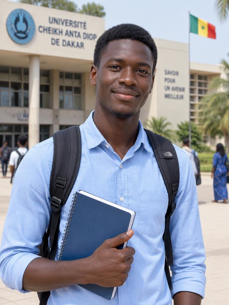 Modou Sene, étudiant à l'UCAD